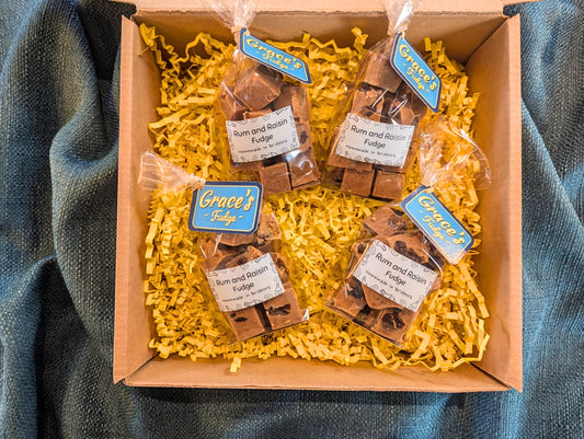 Rum & Raisin Fudge Box - 600g